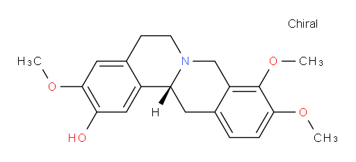 6H-Dibenzo[a,g]quinolizin-2-ol, 5,8,13,13a-tetrahydro-3,9,10-trimethoxy-, (R)- (9CI)