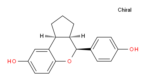 (3aR,4S,9bS)-1,2,3,3a,4,9b-Hexahydro-4-(4-hydroxyphenyl)cyclopenta[c][1]benzopyran-8-ol (ACI)