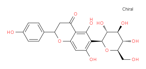 6-β-D-Glucopyranosyl-2,3-dihydro-5,7-dihydroxy-2-(4-hydroxyphenyl)-4H-1-benzopyran-4-one (ACI)