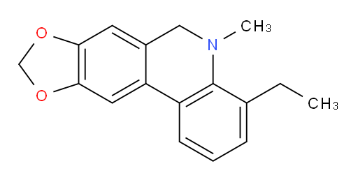 4-Ethyl-5,6-dihydro-5-methyl[1,3]dioxolo[4,5-j]phenanthridine (ACI)