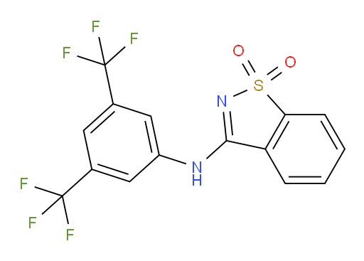 1,2-Benzisothiazol-3-amine, N-[3,5-bis(trifluoromethyl)phenyl]-, 1,1-dioxide (9CI, ACI)