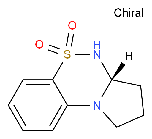 1H-Pyrrolo[2,1-c][1,2,4]benzothiadiazine, 2,3,3a,4-tetrahydro-, 5,5-dioxide, (3aR)- (ACI)