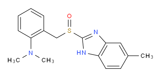 N,N-Dimethyl-2-[[(6-methyl-1H-benzimidazol-2-yl)sulfinyl]methyl]benzenamine (ACI)