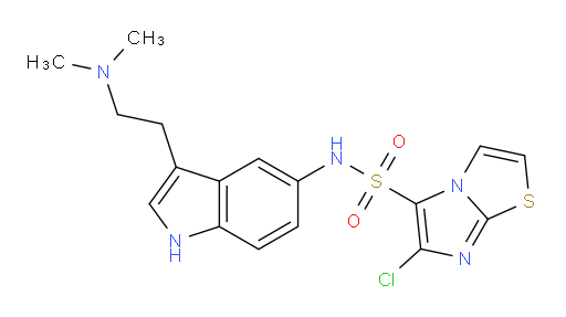 6-Chloro-N-[3-[2-(dimethylamino)ethyl]-1H-indol-5-yl]imidazo[2,1-b]thiazole-5-sulfonamide (ACI)