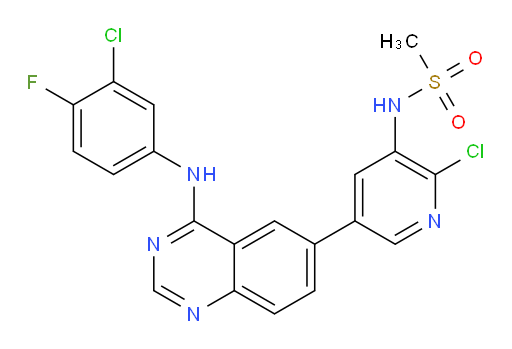 N-[2-Chloro-5-[4-[(3-chloro-4-fluorophenyl)amino]-6-quinazolinyl]-3-pyridinyl]methanesulfonamide (ACI)