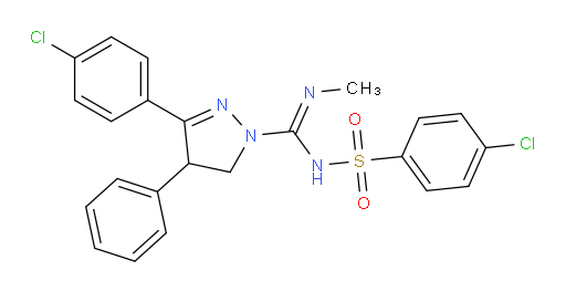 3-(4-Chlorophenyl)-N-[(4-chlorophenyl)sulfonyl]-4,5-dihydro-N′-methyl-4-phenyl-1H-pyrazole-1-carboximidamide (ACI)