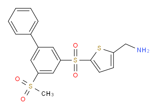 5-[[5-(Methylsulfonyl)[1,1′-biphenyl]-3-yl]sulfonyl]-2-thiophenemethanamine (ACI)