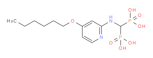 P,P′-[[[4-(Hexyloxy)-2-pyridinyl]amino]methylene]bis[phosphonic acid] (ACI)