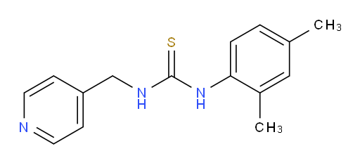 N-(2,4-Dimethylphenyl)-N′-(4-pyridinylmethyl)thiourea (ACI)