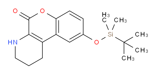 9-[[(1,1-Dimethylethyl)dimethylsilyl]oxy]-1,2,3,4-tetrahydro-5H-[1]benzopyrano[3,4-b]pyridin-5-one (ACI)