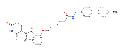 6-[[2-(2,6-Dioxo-3-piperidinyl)-2,3-dihydro-1,3-dioxo-1H-isoindol-4-yl]oxy]-N-[[4-(6-methyl-1,2,4,5-tetrazin-3-yl)phenyl]methyl]hexanamide (ACI)