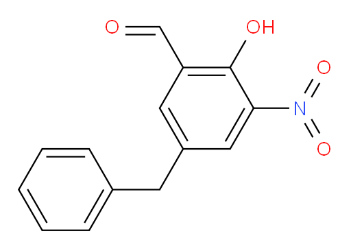 2-Hydroxy-3-nitro-5-(phenylmethyl)benzaldehyde (ACI)