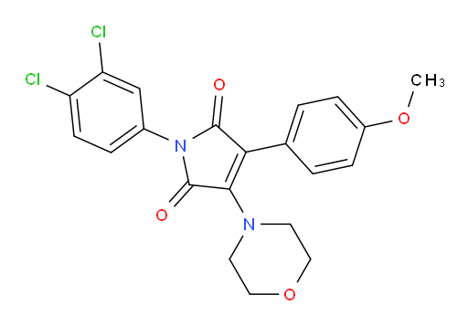 1-(3,4-Dichlorophenyl)-3-(4-methoxyphenyl)-4-(4-morpholinyl)-1H-pyrrole-2,5-dione (ACI)
