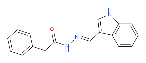 Benzeneacetic acid, 2-(1H-indol-3-ylmethylene)hydrazide (ACI)