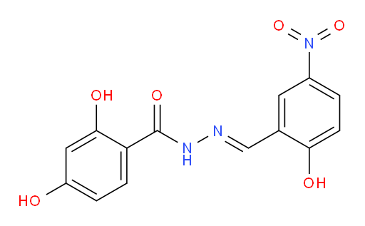2,4-Dihydroxybenzoic acid 2-[(2-hydroxy-5-nitrophenyl)methylene]hydrazide (ACI)