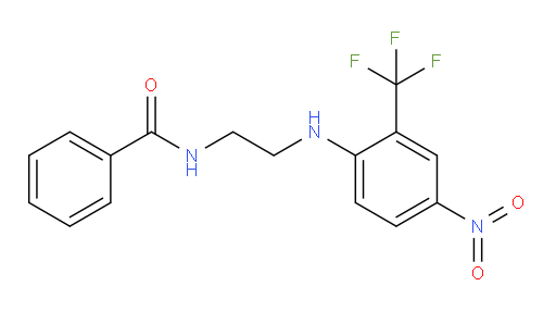N-[2-[[4-Nitro-2-(trifluoromethyl)phenyl]amino]ethyl]benzamide (ACI)