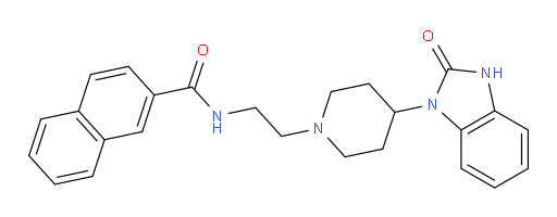 N-[2-[4-(2,3-Dihydro-2-oxo-1H-benzimidazol-1-yl)-1-piperidinyl]ethyl]-2-naphthalenecarboxamide (ACI)