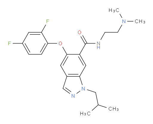 5-(2,4-Difluorophenoxy)-N-[2-(dimethylamino)ethyl]-1-(2-methylpropyl)-1H-indazole-6-carboxamide (ACI)