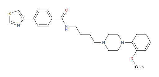 N-[4-[4-(2-Methoxyphenyl)-1-piperazinyl]butyl]-4-(4-thiazolyl)benzamide (ACI)