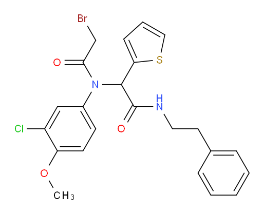 α-[(2-Bromoacetyl)(3-chloro-4-methoxyphenyl)amino]-N-(2-phenylethyl)-2-thiopheneacetamide (ACI)