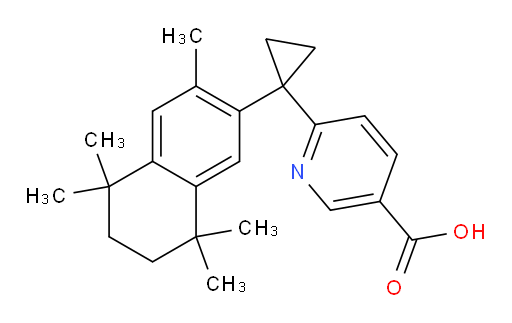 6-[1-(5,6,7,8-Tetrahydro-3,5,5,8,8-pentamethyl-2-naphthalenyl)cyclopropyl]-3-pyridinecarboxylic acid (ACI)