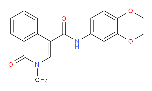 N-(2,3-Dihydro-1,4-benzodioxin-6-yl)-1,2-dihydro-2-methyl-1-oxo-4-isoquinolinecarboxamide (ACI)