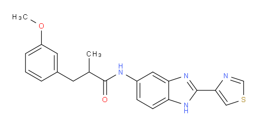 3-Methoxy-α-methyl-N-[2-(4-thiazolyl)-1H-benzimidazol-6-yl]benzenepropanamide (ACI)