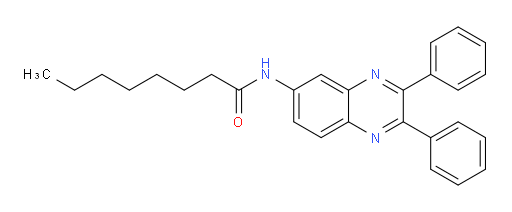 N-(2,3-Diphenyl-6-quinoxalinyl)octanamide (ACI)