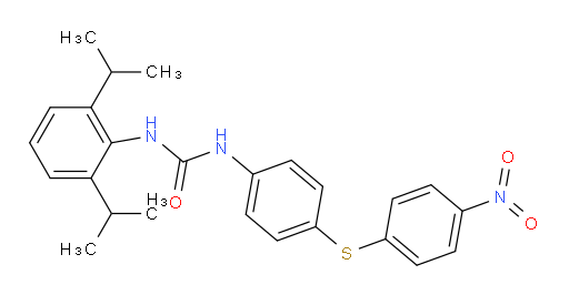 N-[2,6-Bis(1-methylethyl)phenyl]-N′-[4-[(4-nitrophenyl)thio]phenyl]urea (ACI)