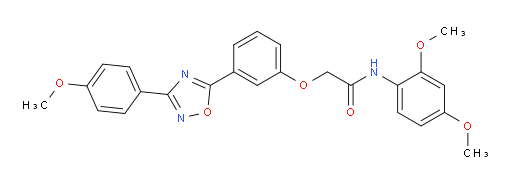 N-(2,4-Dimethoxyphenyl)-2-[3-[3-(4-methoxyphenyl)-1,2,4-oxadiazol-5-yl]phenoxy]acetamide (ACI)