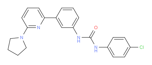 N-(4-Chlorophenyl)-N′-[3-[6-(1-pyrrolidinyl)-2-pyridinyl]phenyl]urea (ACI)