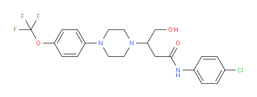 N-(4-Chlorophenyl)-β-(hydroxymethyl)-4-[4-(trifluoromethoxy)phenyl]-1-piperazinepropanamide (ACI)