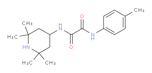 N1-(4-Methylphenyl)-N2-(2,2,6,6-tetramethyl-4-piperidinyl)ethanediamide (ACI)