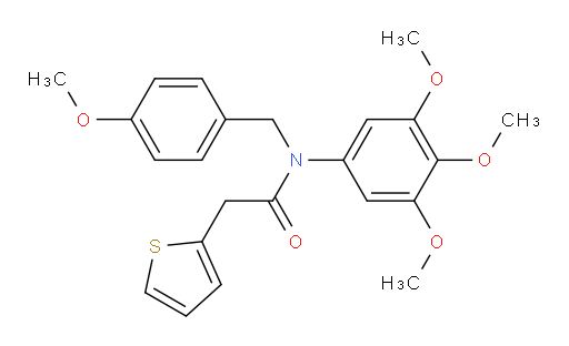 N-[(4-Methoxyphenyl)methyl]-N-(3,4,5-trimethoxyphenyl)-2-thiopheneacetamide (ACI)