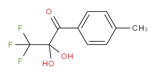 3,3,3-Trifluoro-2,2-dihydroxy-1-(4-methylphenyl)-1-propanone (ACI)