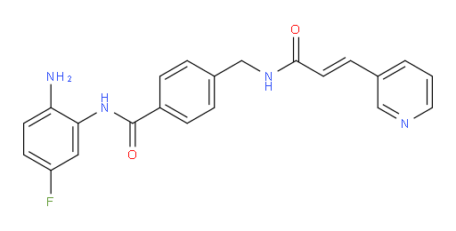 N-(2-Amino-5-fluorophenyl)-4-[[[1-oxo-3-(3-pyridinyl)-2-propen-1-yl]amino]methyl]benzamide (ACI)