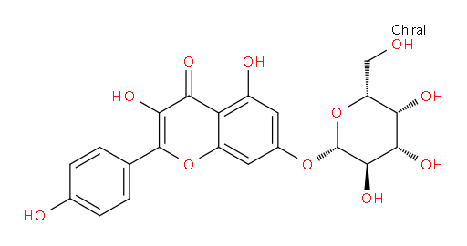 7-(β-D-Galactopyranosyloxy)-3,5-dihydroxy-2-(4-hydroxyphenyl)-4H-1-benzopyran-4-one (ACI)