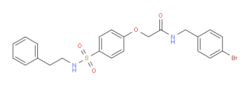 N-[(4-Bromophenyl)methyl]-2-[4-[[(2-phenylethyl)amino]sulfonyl]phenoxy]acetamide (ACI)