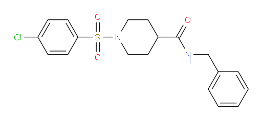 1-[(4-Chlorophenyl)sulfonyl]-N-(phenylmethyl)-4-piperidinecarboxamide (ACI)
