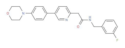 N-[(3-Fluorophenyl)methyl]-5-[4-(4-morpholinyl)phenyl]-2-pyridineacetamide (ACI)