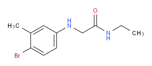 2-[(4-Bromo-3-methylphenyl)amino]-N-ethylacetamide (ACI)