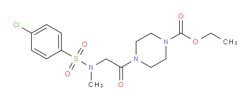 Ethyl 4-[2-[[(4-chlorophenyl)sulfonyl]methylamino]acetyl]-1-piperazinecarboxylate (ACI)