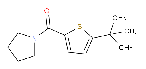 [5-(1,1-Dimethylethyl)-2-thienyl]-1-pyrrolidinylmethanone (ACI)