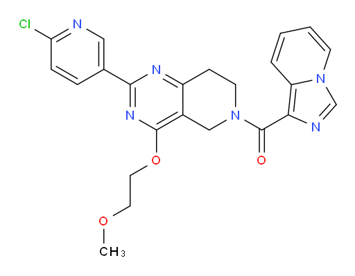 [2-(6-Chloro-3-pyridinyl)-7,8-dihydro-4-(2-methoxyethoxy)pyrido[4,3-d]pyrimidin-6(5H)-yl]imidazo[1,5-a]pyridin-1-ylmethanone (ACI)