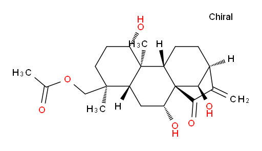 Kaur-16-en-15-one, 18-(acetyloxy)-1,7,14-trihydroxy-, (1α,4β,7α,14R)- (9CI)