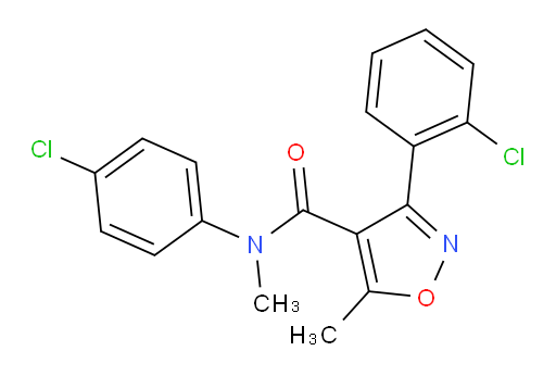 3-(2-Chlorophenyl)-N-(4-chlorophenyl)-N,5-dimethyl-4-isoxazolecarboxamide (ACI)