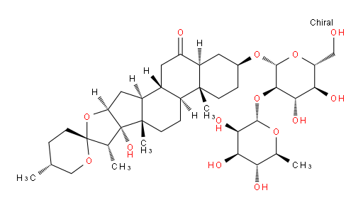 (3β,5α,25R)-3-[[2-O-(6-Deoxy-α-L-mannopyranosyl)-β-D-glucopyranosyl]oxy]-17-hydroxyspirostan-6-one (ACI)