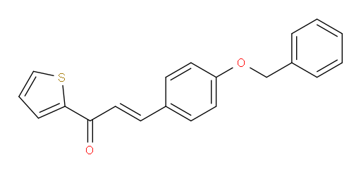 (2E)-3-[4-(Phenylmethoxy)phenyl]-1-(2-thienyl)-2-propen-1-one (ACI)