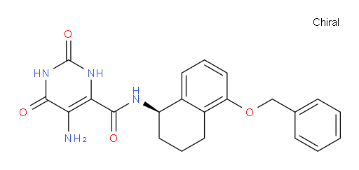 5-Amino-1,2,3,6-tetrahydro-2,6-dioxo-N-[(1R)-1,2,3,4-tetrahydro-5-(phenylmethoxy)-1-naphthalenyl]-4-pyrimidinecarboxamide (ACI)