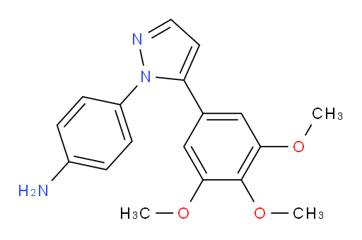 Benzenamine, 4-[5-(3,4,5-trimethoxyphenyl)-1H-pyrazol-1-yl]- (ACI)